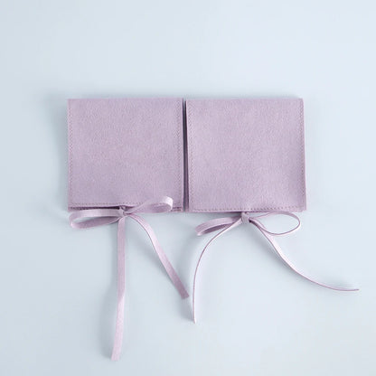 10pcs Velvet Jewelry Packaging Pouches Chic Wedding Favor Bags Cream microfiber Cosmetic Bags Product Package Wedding Gift Bag