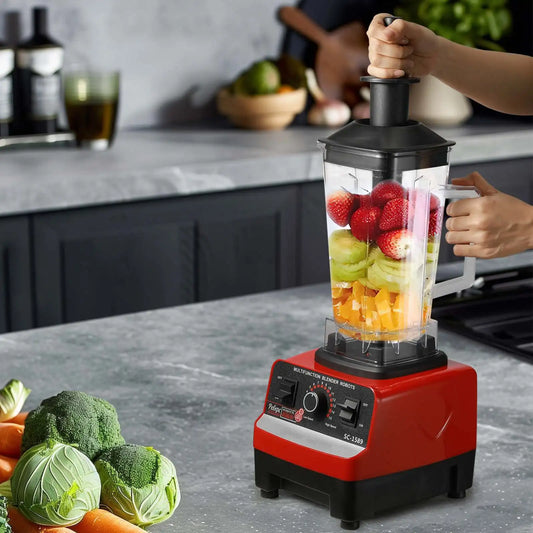 Batidora comercial de servicio pesado de 400 W, procesador de alimentos, mezcladora estacionaria, batidora de jugos de alta potencia para batidos de hielo, sin BPA para cocina