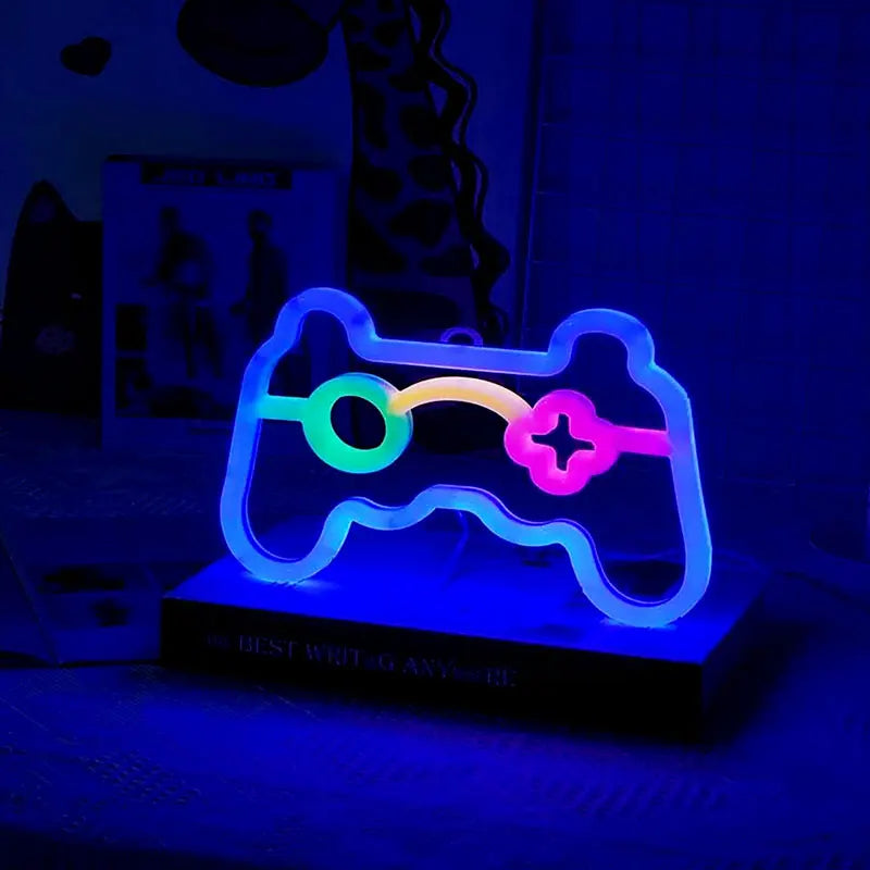 Gamer Neon Sign Lights,Gamer Controller Neon Lamp for E-sport Room