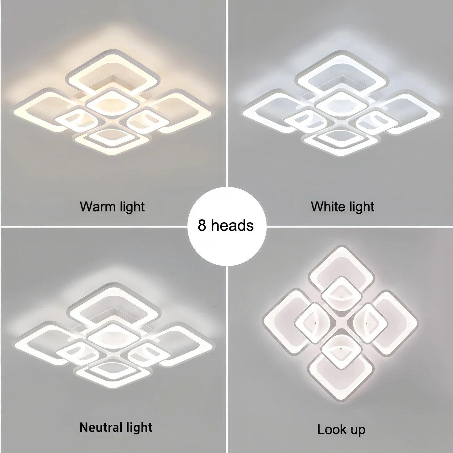 Lámpara de techo LED moderna para salón y dormitorio con mando a distancia, plafón sencillo, accesorios nórdicos para el hogar