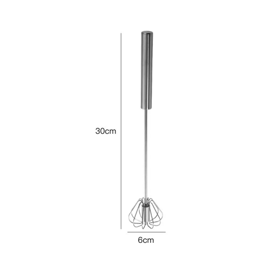 Batedor rotativo de aço inoxidável, misturador semiautomático, batedor manual, creme doméstico, ovos, utensílios de panificação