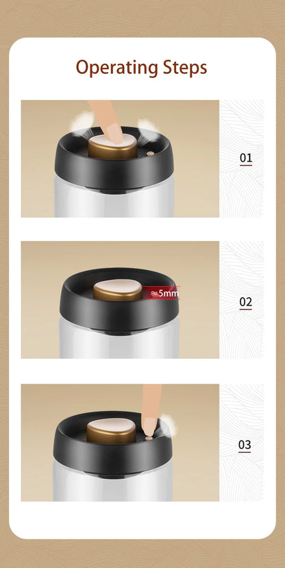 Sealed Glass Coffee Bean Jar