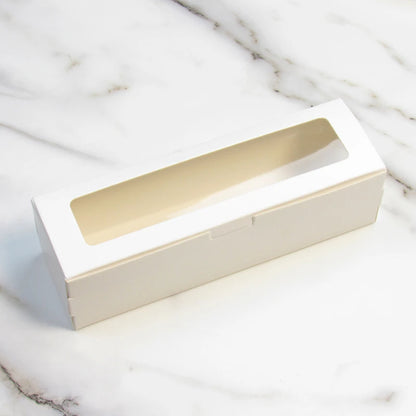 with Clear Window Flip Lid White Cardboard, Macaron Kraft Paper Packaging Box Dessert Packaging Candy Flower Gift Box Party Supp