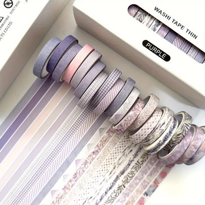 8 rolls/box retro-themed washi tape, various flowers, plaid patterns, handmade DIY scrapbook decoration materials