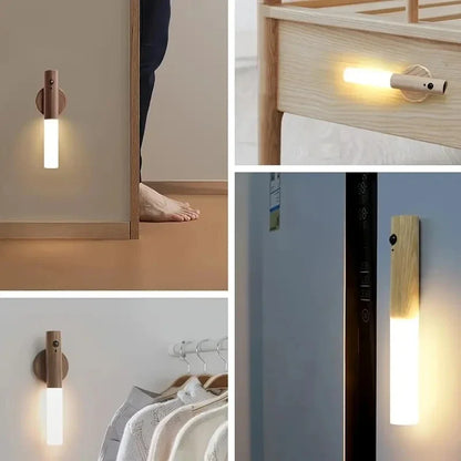 Luz Inteligente de Noche con Sensor – Ideal para Pasillos, Baños y Armarios