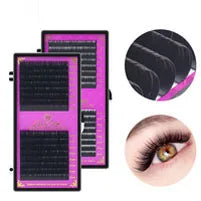 ANNAFRIS 4D 5D W Shape Eyelash Extension Handmade 12line/Tray Premade Volume Fans Clover W Lashes