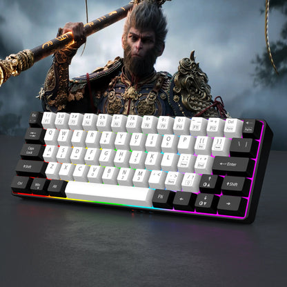 Teclado para juegos ultracompacto con un 60 % de RGB