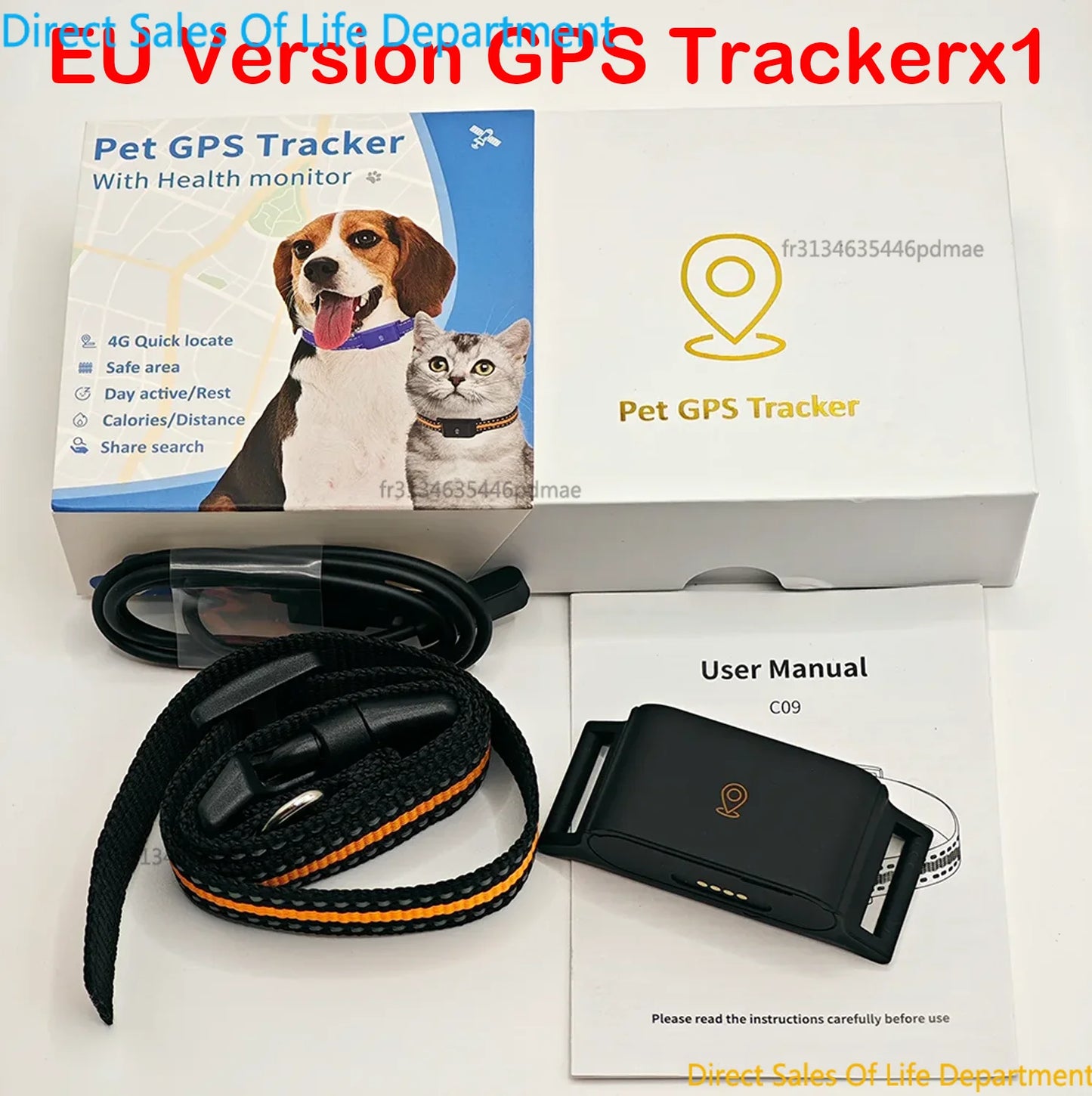 Localizador GPS 4G IP67 resistente al agua para perros y gatos, mini rastreador de mascotas en tiempo real antipérdida, collar inteligente con control por aplicación