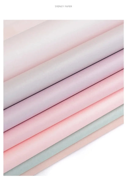 40pcs Tissue Paper 75*52CM Craft Paper Floral Wrapping Scrapbooking Paper Party Gift Packaging Decorative Flower Packing Paper