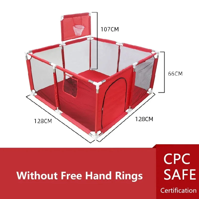 IMBABY Parque de juegos para bebés, parque infantil interior para bebés, parque infantil grande para niños, valla protectora de seguridad, parque de juegos impermeable