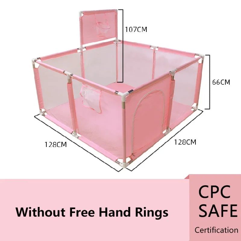 IMBABY Parque de juegos para bebés, parque infantil interior para bebés, parque infantil grande para niños, valla protectora de seguridad, parque de juegos impermeable