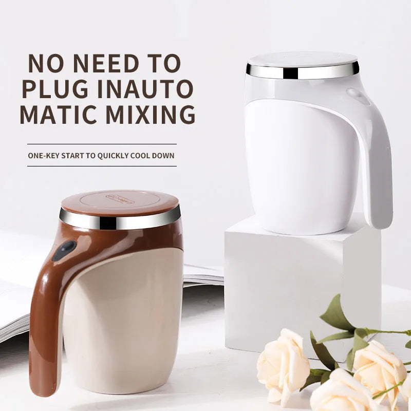 Automatic Stirring Cup Refillable Portable Coffee Mug