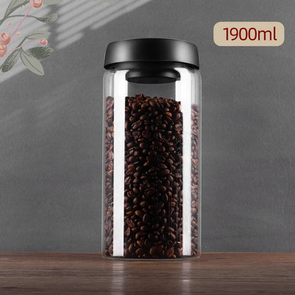 Sealed Glass Coffee Bean Jar
