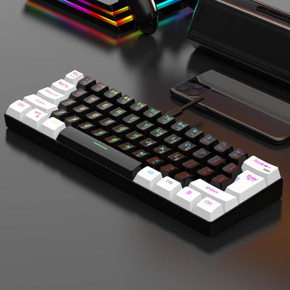 Teclado para juegos ultracompacto con un 60 % de RGB
