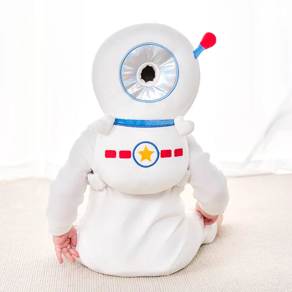 1Pc Baby Head Protection Pillow - Protective Backpack Anti-Fall Head Pillow Adjustable Baby Head Protection Pad Comfortable Cute Cartoon Design Suitable for Baby Walking and Crawling
