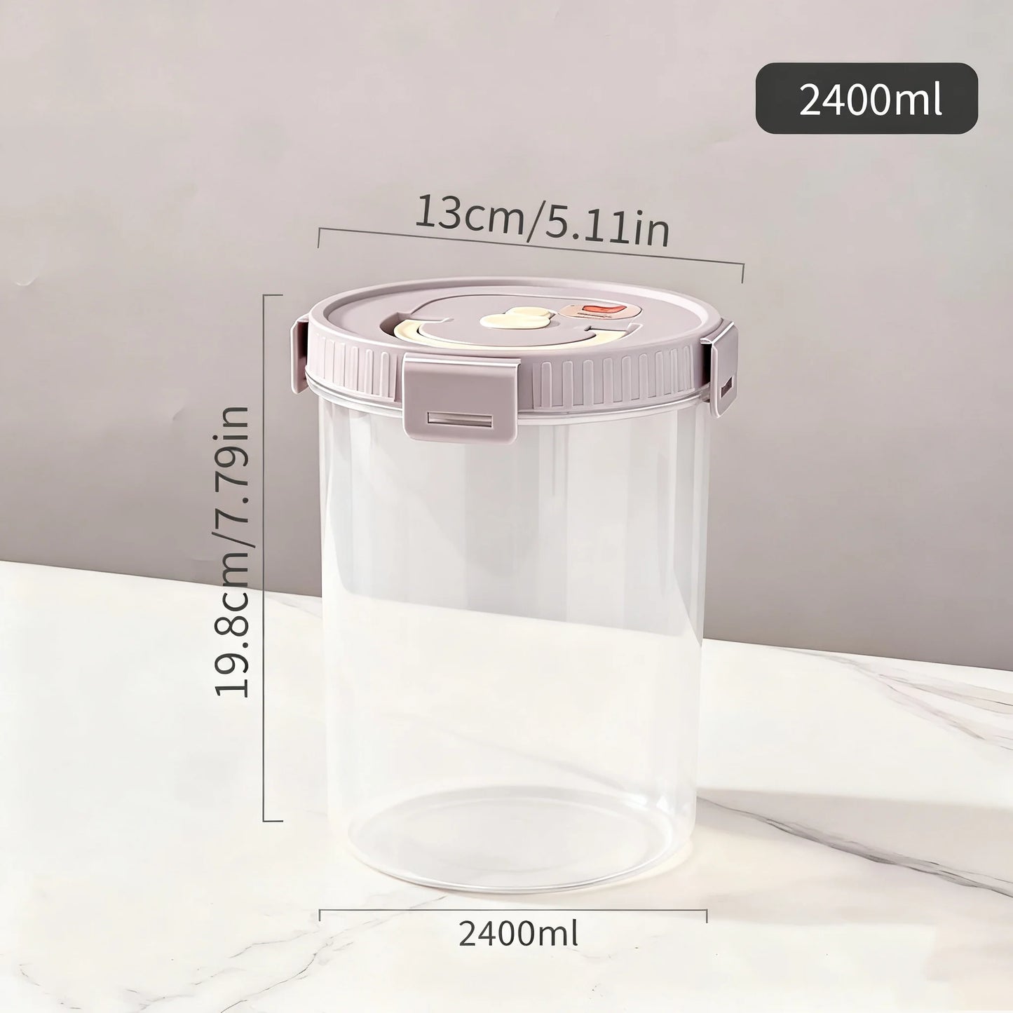 Noodles Sealed Storage Box With Handle Moisture-Proof Airtight Pasta Food Storage Container Kitchen Plastic Fresh-keeping Box