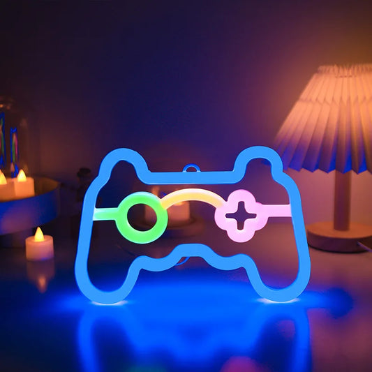 Gamer Neon Sign Lights,Gamer Controller Neon Lamp for E-sport Room