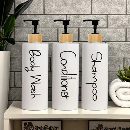 3PCS Bathroom Soap Dispenser Reusable Hand Pump