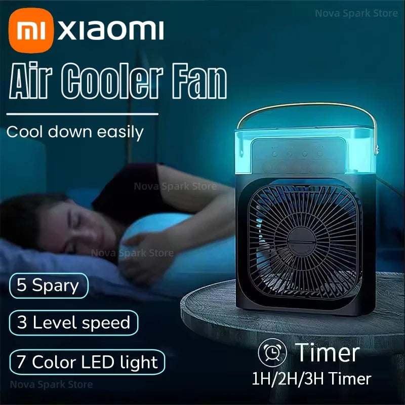 Ventilador portátil 3 en 1 Xiaomi con luz LED