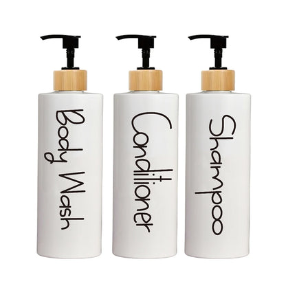 3PCS Bathroom Soap Dispenser Reusable Hand Pump