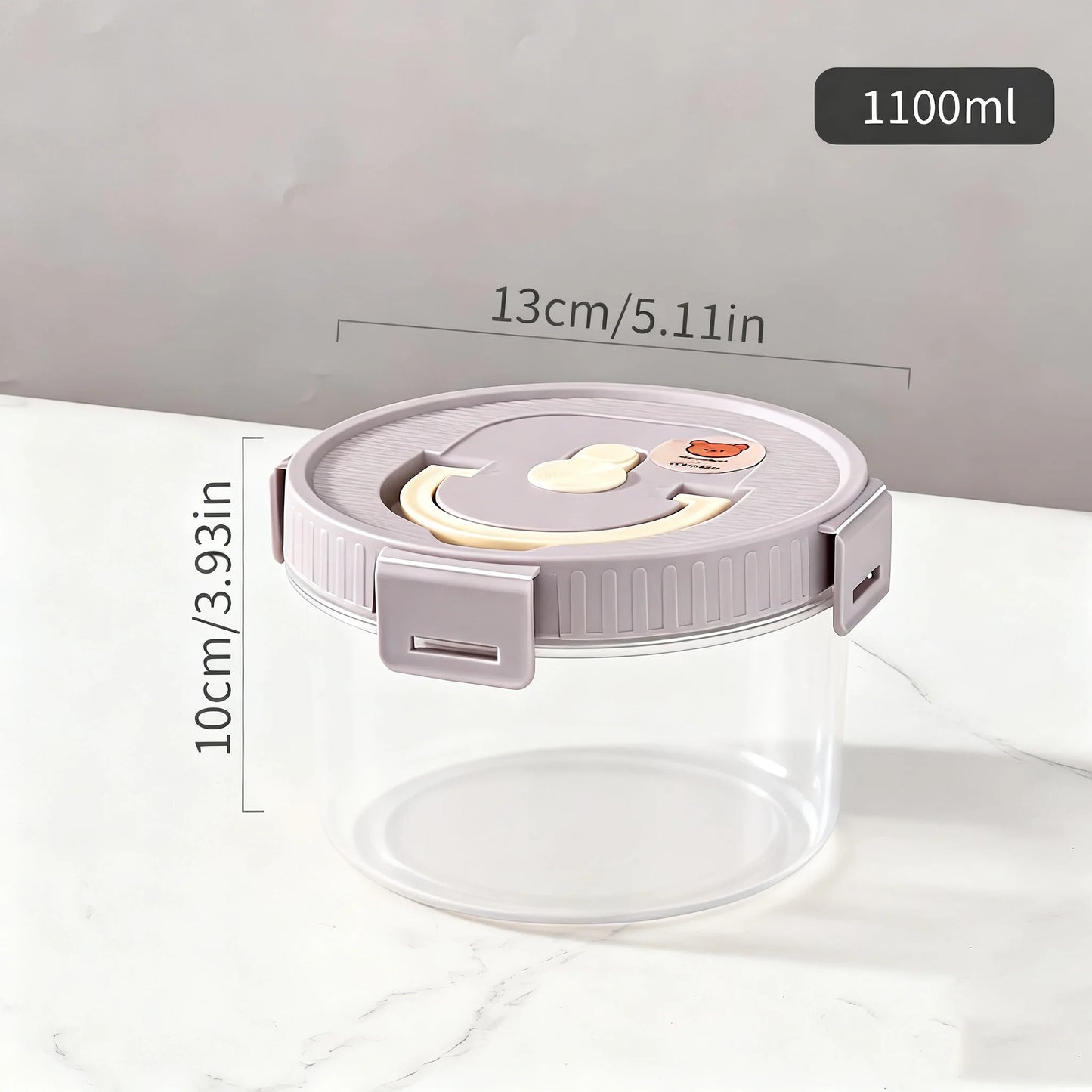 Noodles Sealed Storage Box With Handle Moisture-Proof Airtight Pasta Food Storage Container Kitchen Plastic Fresh-keeping Box