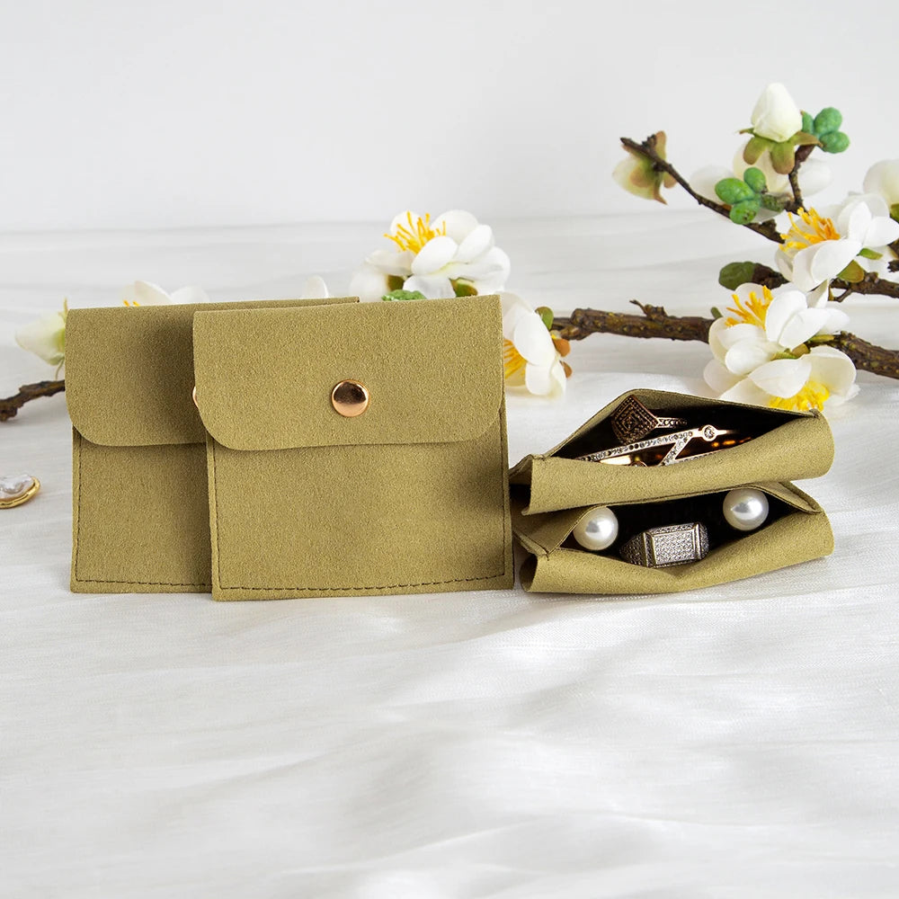 50/10/1pcs Microfiber Velvet Bag Jewelry Presents Bags for Earrings Necklace Christmas Wedding Gift Package Candy Favor Bag