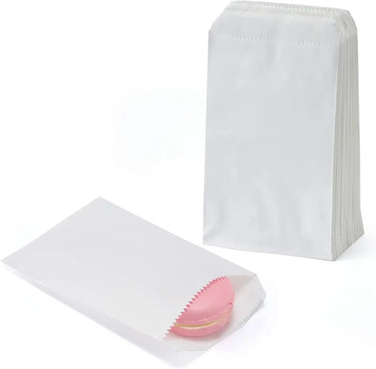 10x15cm,8x15cm,13x18cm, 4X6 Inch 50 pcs  Kraft Paper Flat Favor Bag Small Paper Bags for Packaging Party Christmas