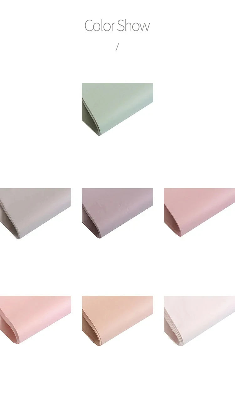 40pcs Tissue Paper 75*52CM Craft Paper Floral Wrapping Scrapbooking Paper Party Gift Packaging Decorative Flower Packing Paper