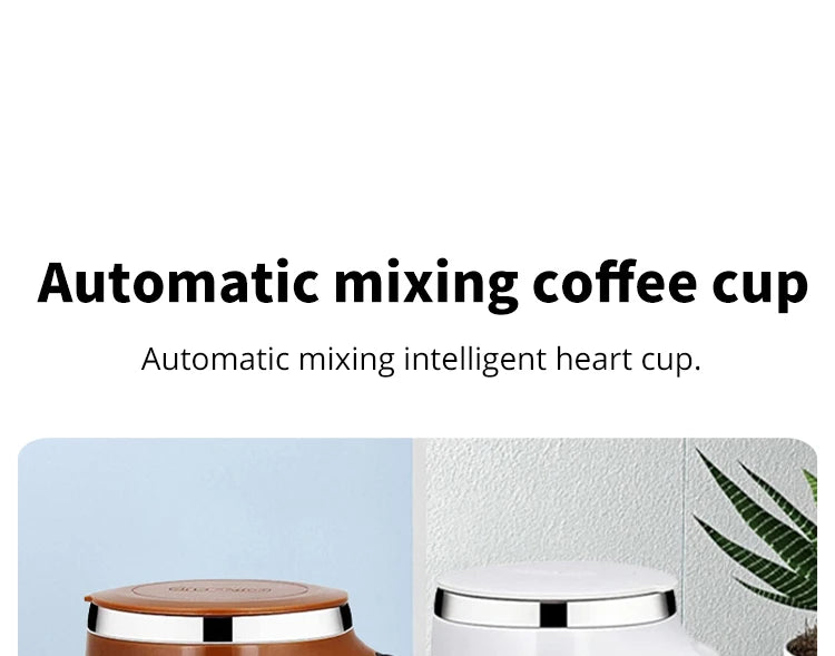 Automatic Stirring Cup Refillable Portable Coffee Mug