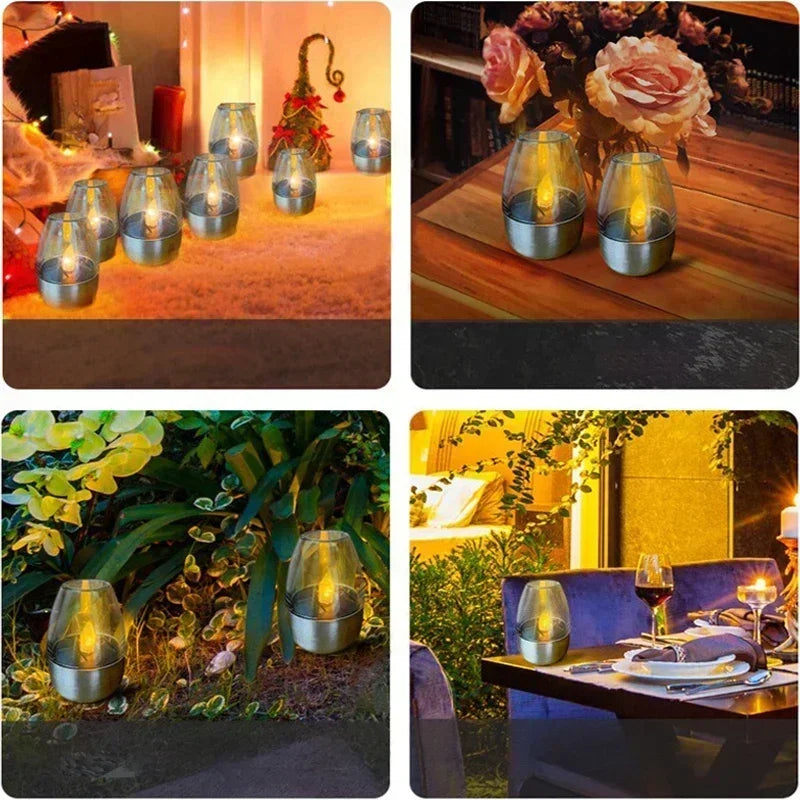 Velas Solares LED Sin Llama