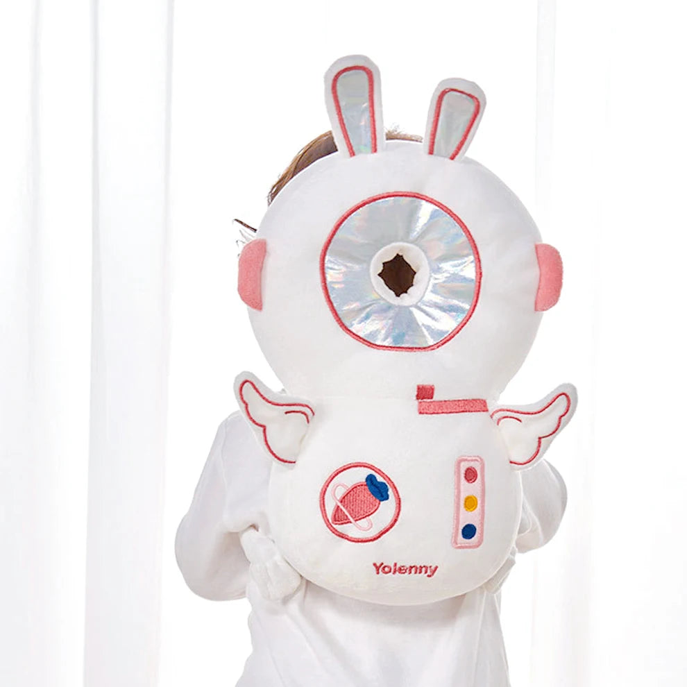 1Pc Baby Head Protection Pillow - Protective Backpack Anti-Fall Head Pillow Adjustable Baby Head Protection Pad Comfortable Cute Cartoon Design Suitable for Baby Walking and Crawling