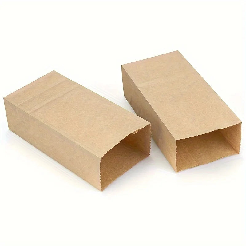 100pcs Mini Kraft Paper Gift Bags  Weddings, Birthdays & Gift Packaging, Event Goodie Bags | Simple Design | Kraft Paper Bag