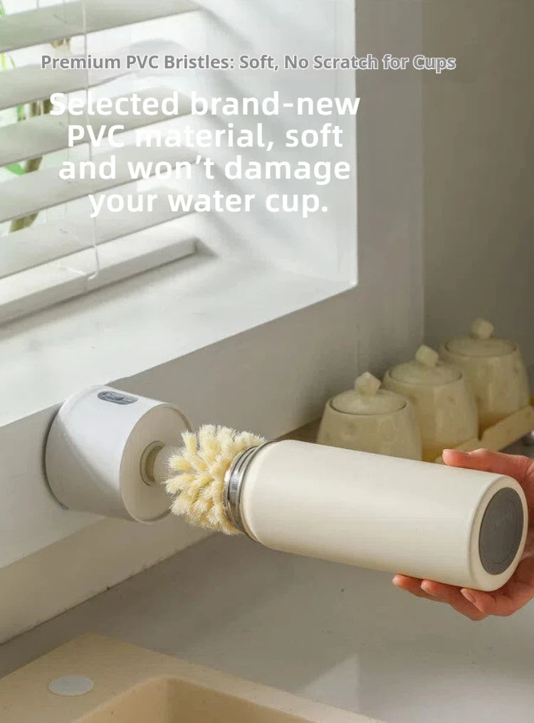 Electric Cup Scrubber Glass Cleaner Lazy Bottles Brush Sink Kitchen Cup Cleaning Brush Gadgets