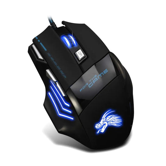 USB Wired Gaming Mouse 7 Button Backlit Ergonomic