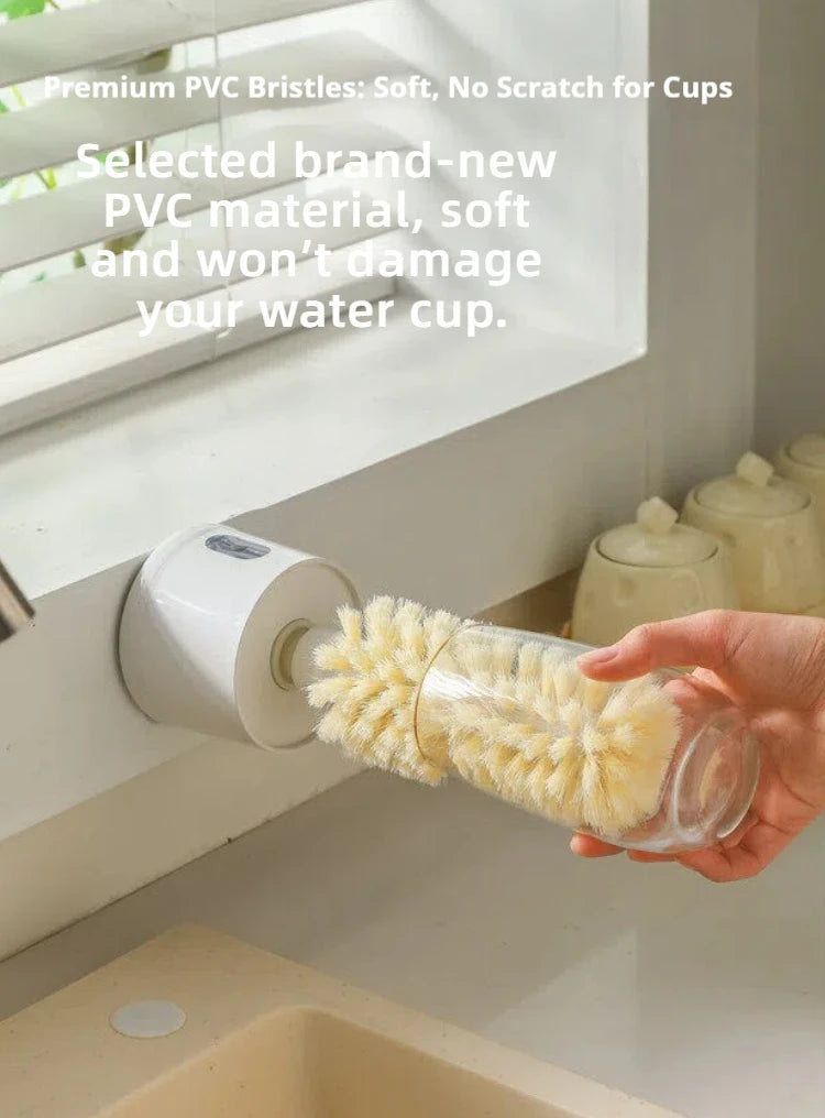 Electric Cup Scrubber Glass Cleaner Lazy Bottles Brush Sink Kitchen Cup Cleaning Brush Gadgets
