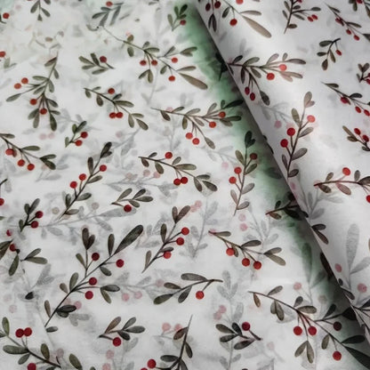 30pcs/10pcs Holly, Berry Thin Paper, Wax-Coated Gift Wrapping, Party Favor Packaging for Christmas, Thanksgiving, Birthdays