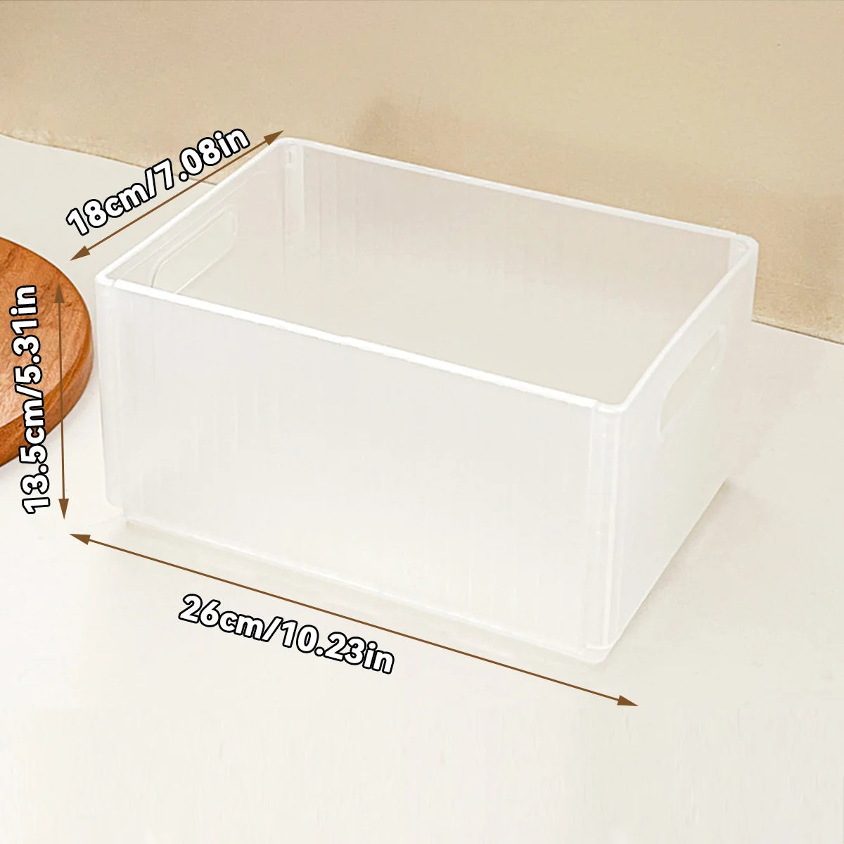 WORTHBUY Plastic Folding Fridge Storage Box Pull-Out Fruit Vegetable Organizer Box Large Capacity Kitchen Storage Organization