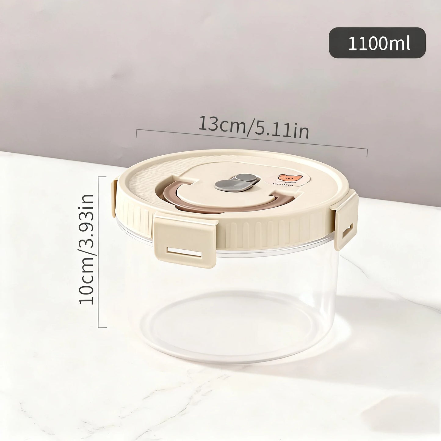 Noodles Sealed Storage Box With Handle Moisture-Proof Airtight Pasta Food Storage Container Kitchen Plastic Fresh-keeping Box