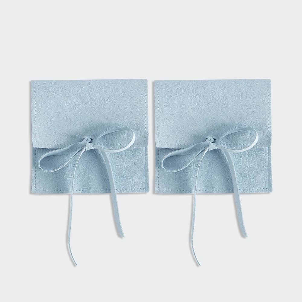 10pcs Velvet Jewelry Packaging Pouches Chic Wedding Favor Bags Cream microfiber Cosmetic Bags Product Package Wedding Gift Bag