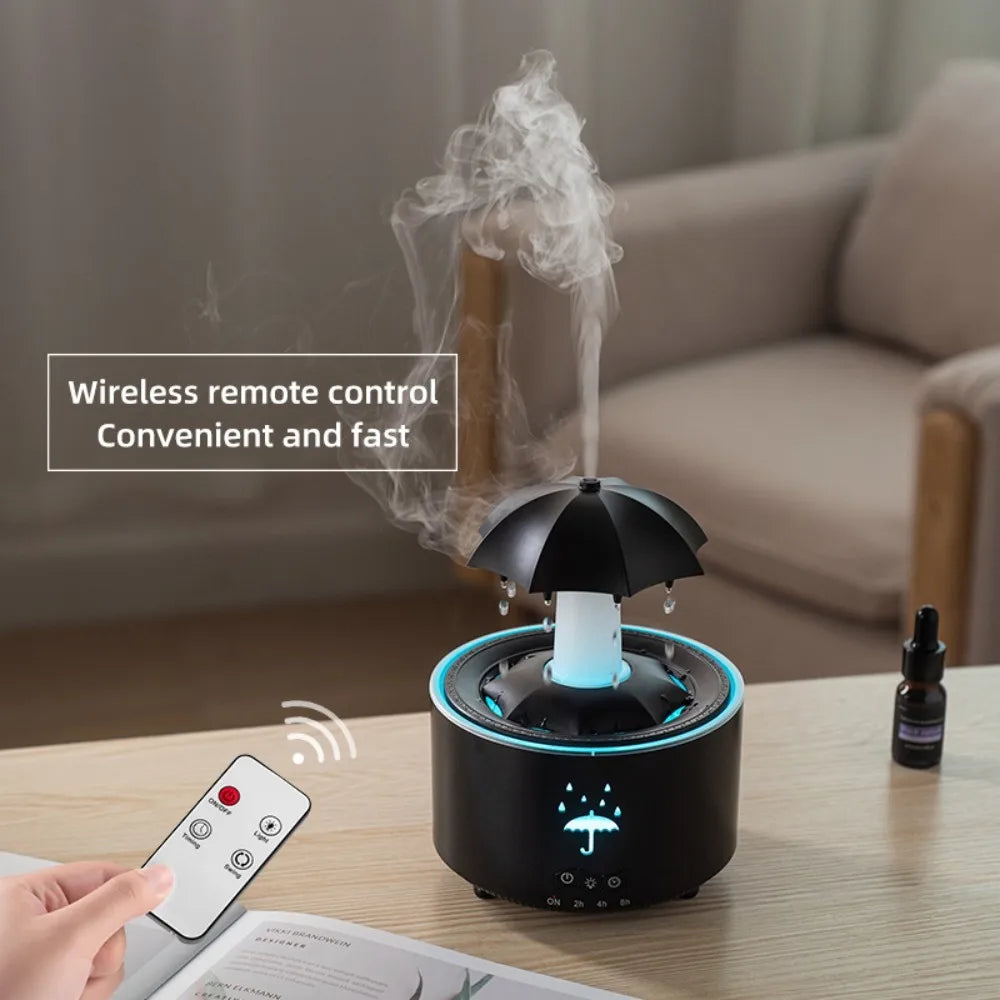 Water Drop Shape Rotating Umbrella Aroma Diffuser