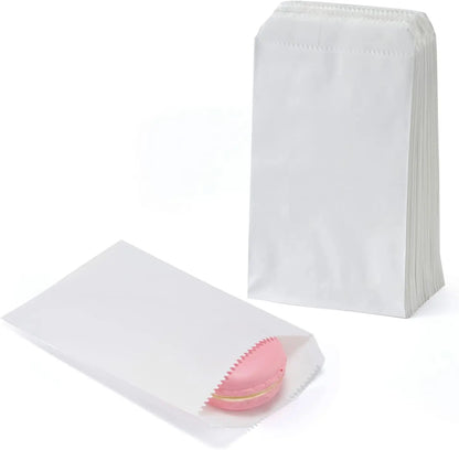 10x15cm,8x15cm,13x18cm, 4X6 Inch 50 pcs  Kraft Paper Flat Favor Bag Small Paper Bags for Packaging Party Christmas