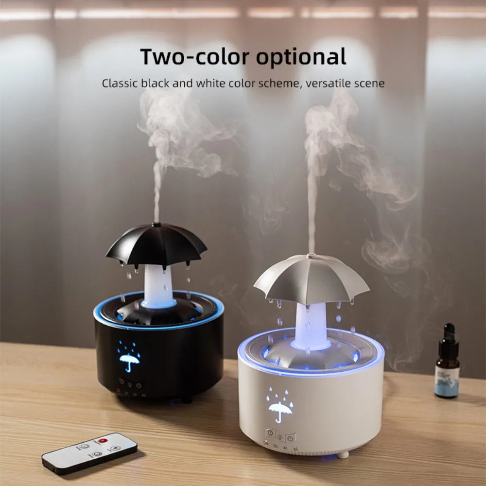 Water Drop Shape Rotating Umbrella Aroma Diffuser