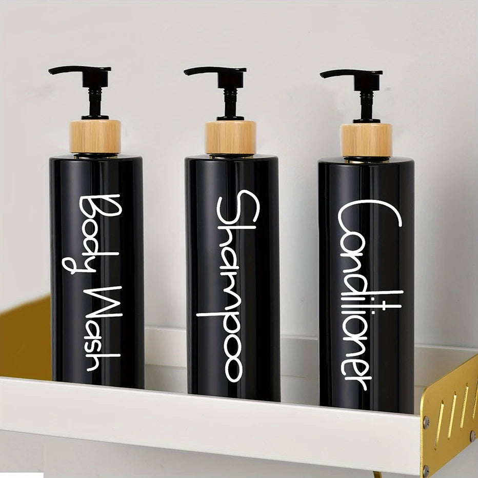 3PCS Bathroom Soap Dispenser Reusable Hand Pump
