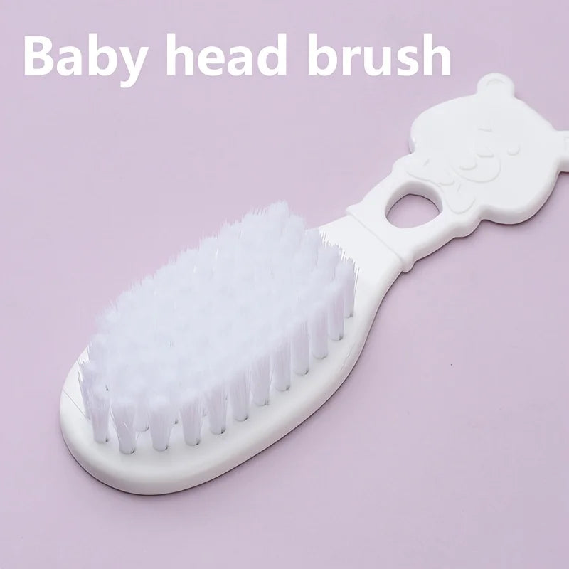 9pcs/pack Baby Grooming Kit with Travel Case,Safety Care Set with- Feeding Dropper,Nose Cleaner, Nail Clippers, Comb,Brushes,etc