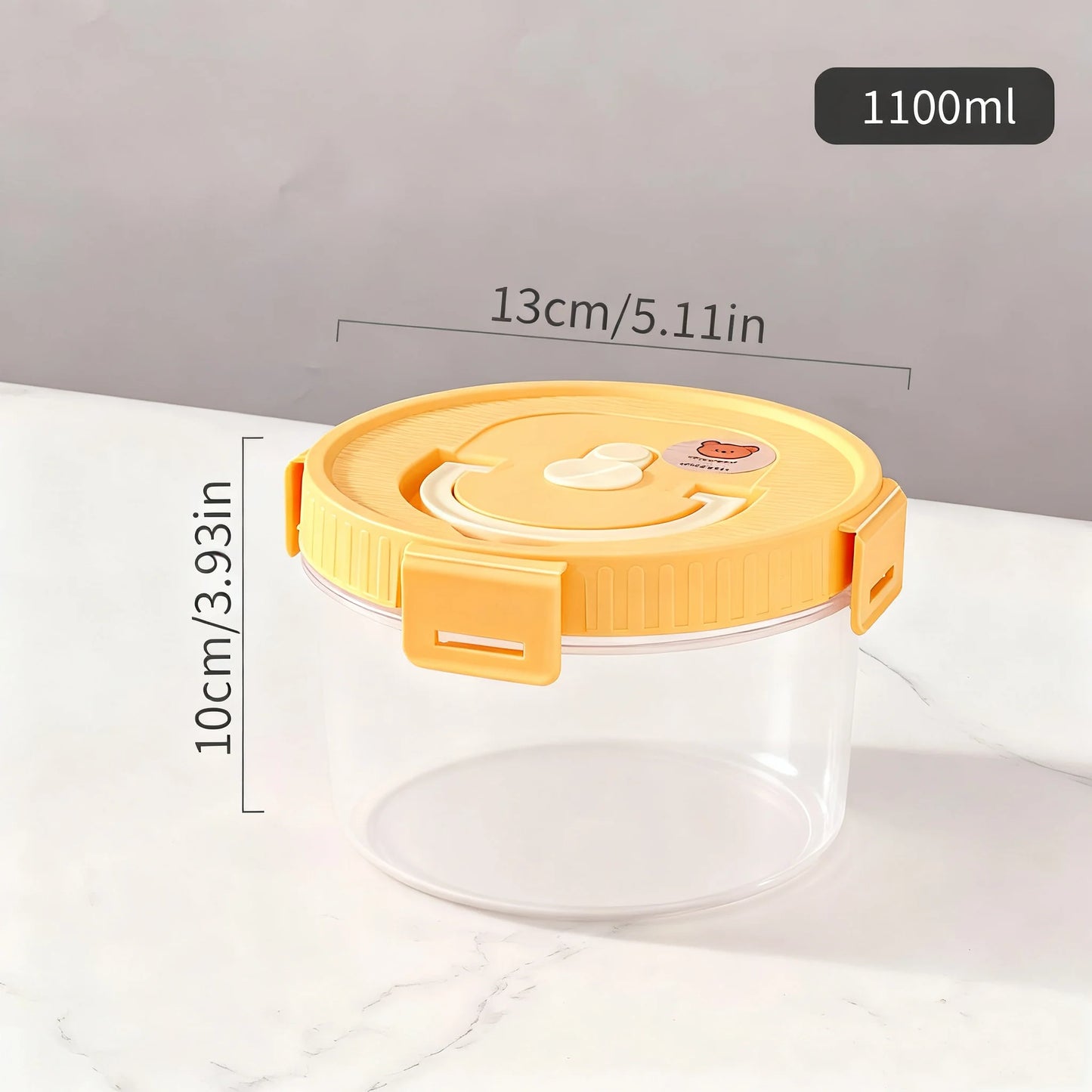 Noodles Sealed Storage Box With Handle Moisture-Proof Airtight Pasta Food Storage Container Kitchen Plastic Fresh-keeping Box