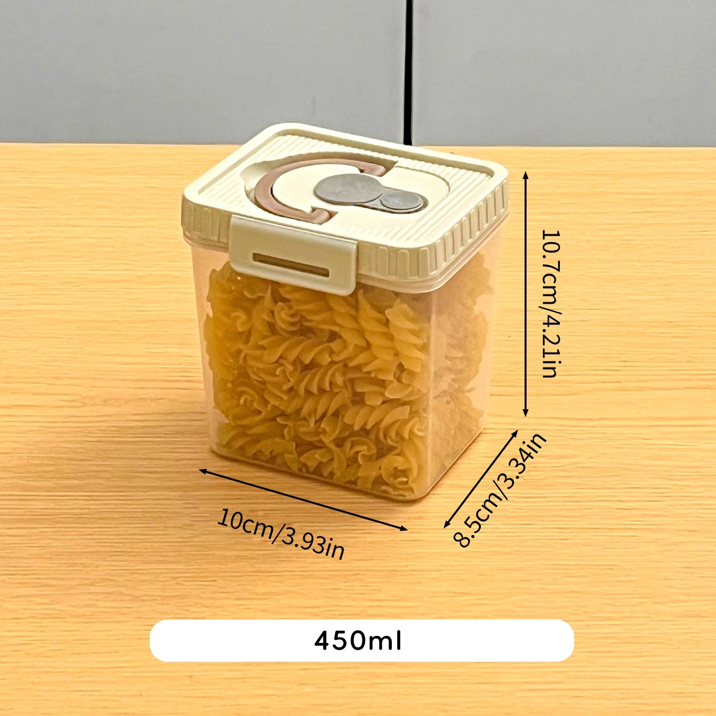 Noodles Sealed Storage Box With Handle Moisture-Proof Airtight Pasta Food Storage Container Kitchen Plastic Fresh-keeping Box