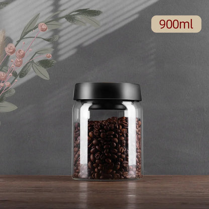 Sealed Glass Coffee Bean Jar