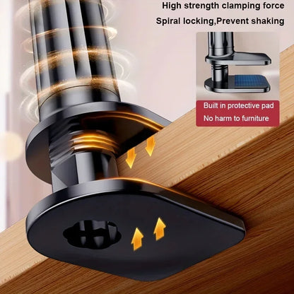 Suporte para celular preguiçoso de cabeceira para iPad e tablet, suporte cantilever de mesa