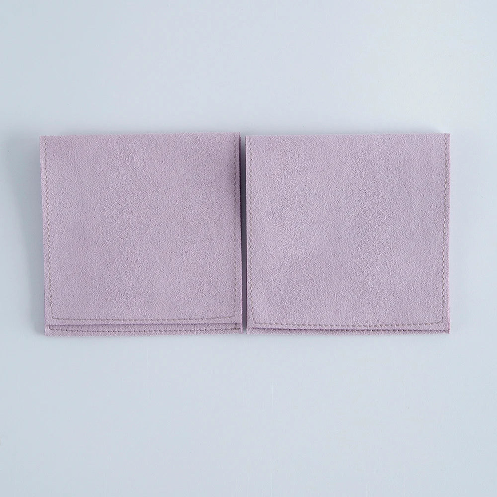 10pcs Velvet Jewelry Packaging Pouches Chic Wedding Favor Bags Cream microfiber Cosmetic Bags Product Package Wedding Gift Bag