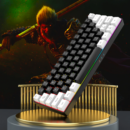 Teclado para juegos ultracompacto con un 60 % de RGB